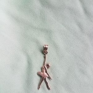 14k ballerina pendant